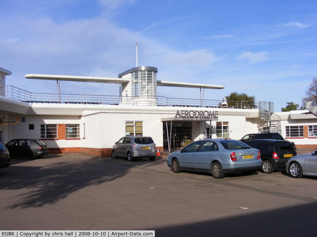 Sywell Aerodrome Airport, Northampton, England United Kingdom (EGBK) - The 1930s Art Deco Bar and Restaurant which was formerly the Clubhouse and Officer's Mess