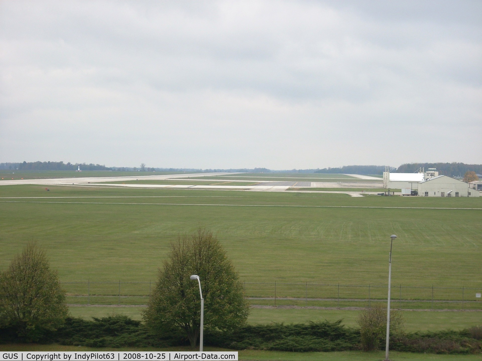 Grissom Arb Airport (GUS) - A view of the field from the 5-story tower near the museum.