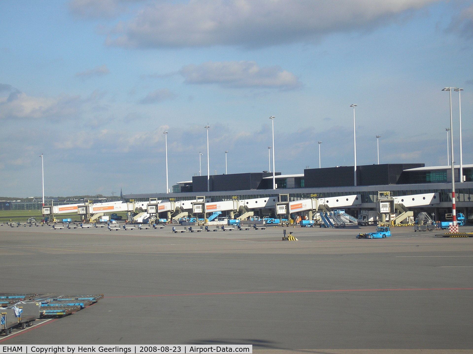 Amsterdam Schiphol Airport, Haarlemmermeer, near Amsterdam Netherlands (EHAM) - Gates at Schiphol Airport