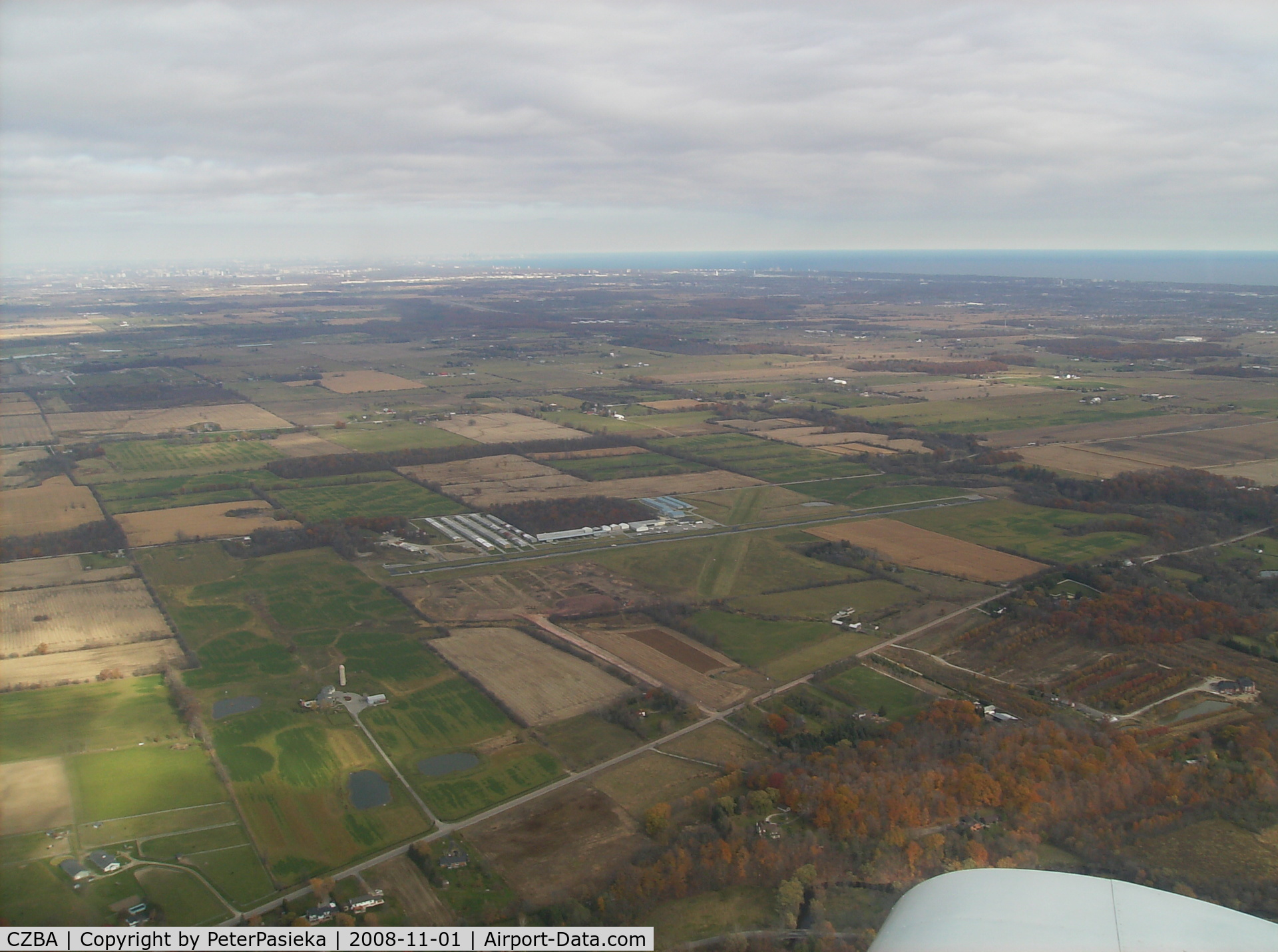 Burlington Airpark Airport, Burlington, Ontario Canada (CZBA) - Burlington Airport, Ontario Canada. We're looking east. Note the new construction on the north/west corner of the airport!!!