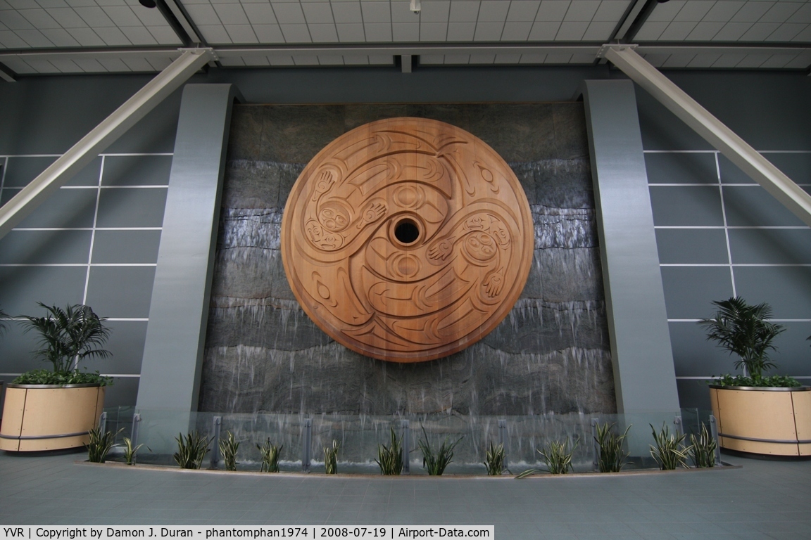 Vancouver International Airport, Vancouver, British Columbia Canada (YVR) - Arrival termial, native artwork