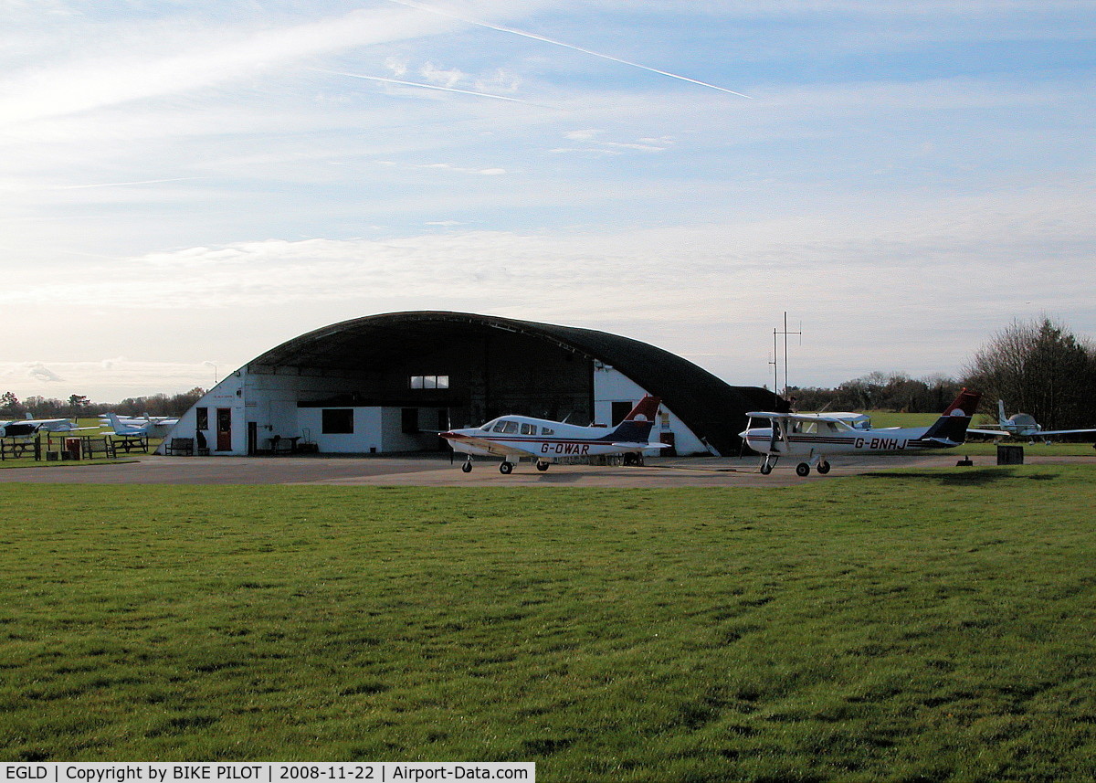 Denham Aerodrome Airport, Gerrards Cross, England United Kingdom (EGLD) - THE PILOT CENTRE HANGER NORTH SIDE OF AIRFIELD