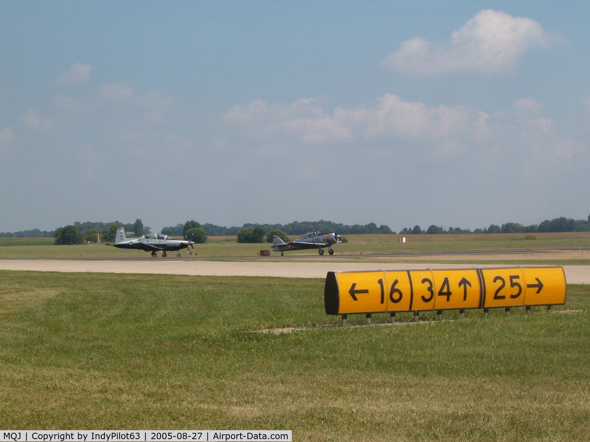 Indianapolis Regional Airport (MQJ) - runway signs snapped during the airshow...I don't normally get to stand here...