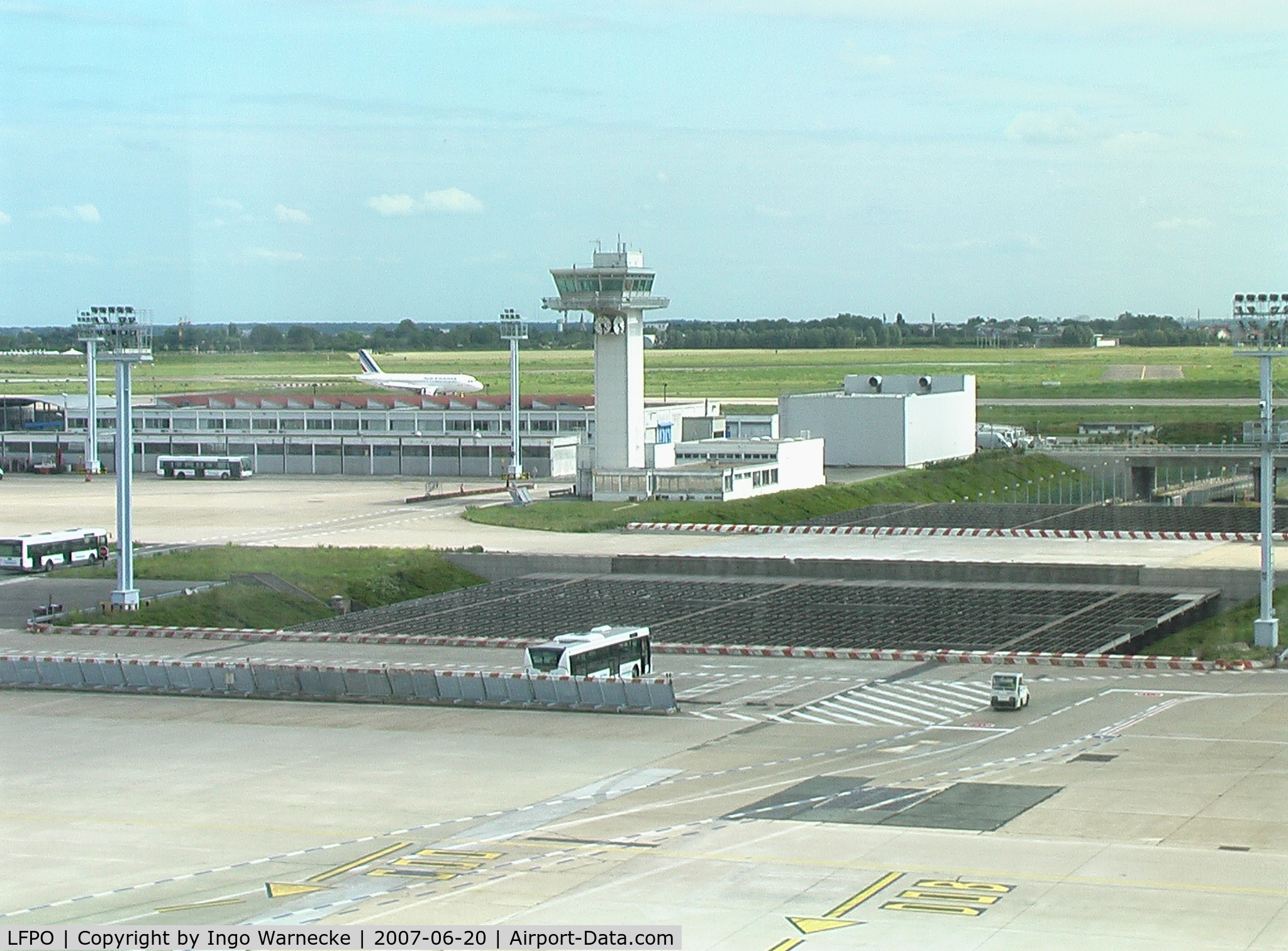 Paris Orly Airport, Orly (near Paris) France (LFPO) - Paris Orly - taxiways and small tower