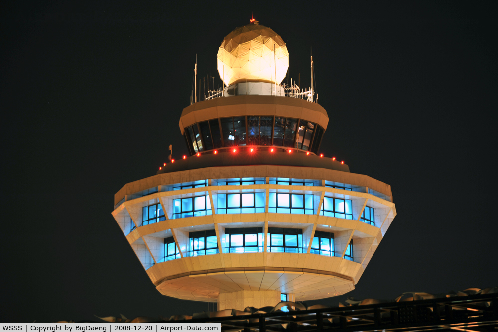 Singapore Changi Airport, Changi Singapore (WSSS) - Tower view from Crown Plaza hotel