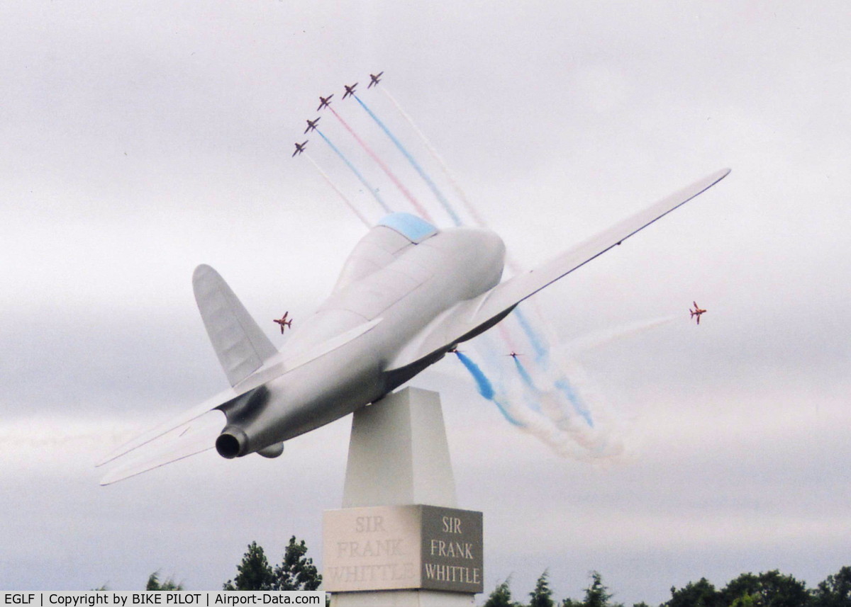 Farnborough Airfield Airport, Farnborough, England United Kingdom (EGLF) - MONUMENT TO SIR FRANK WHITTLE FARNBOROUGH AIRSHOW 2004 
