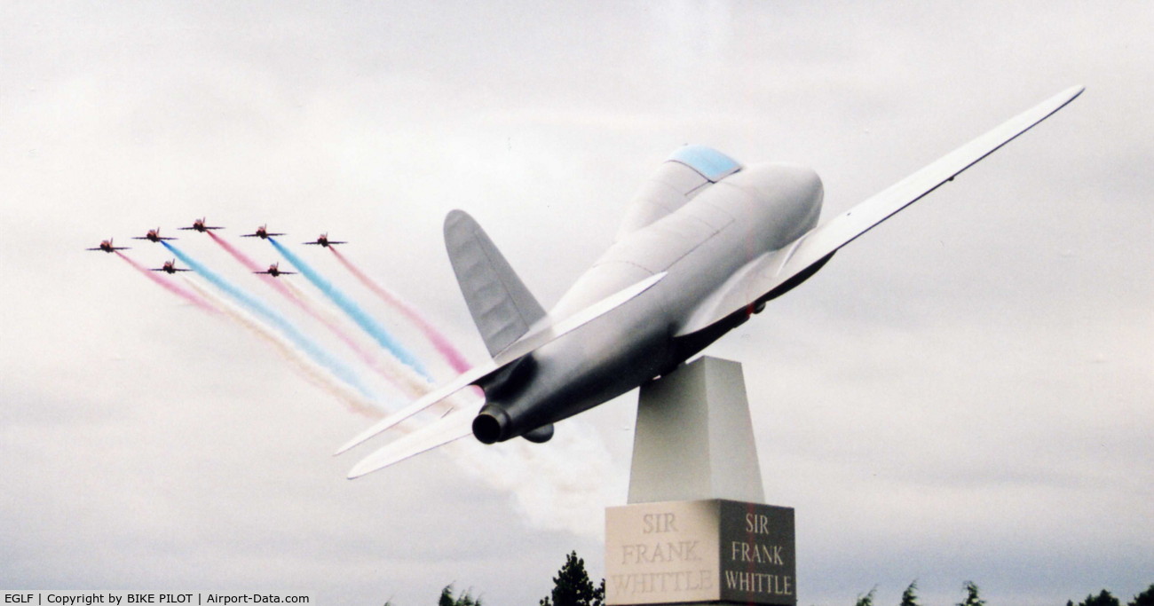 Farnborough Airfield Airport, Farnborough, England United Kingdom (EGLF) - MONUMENT TO SIR FRANK WHITTLE FARNBOROUGH AIRSHOW 2004 