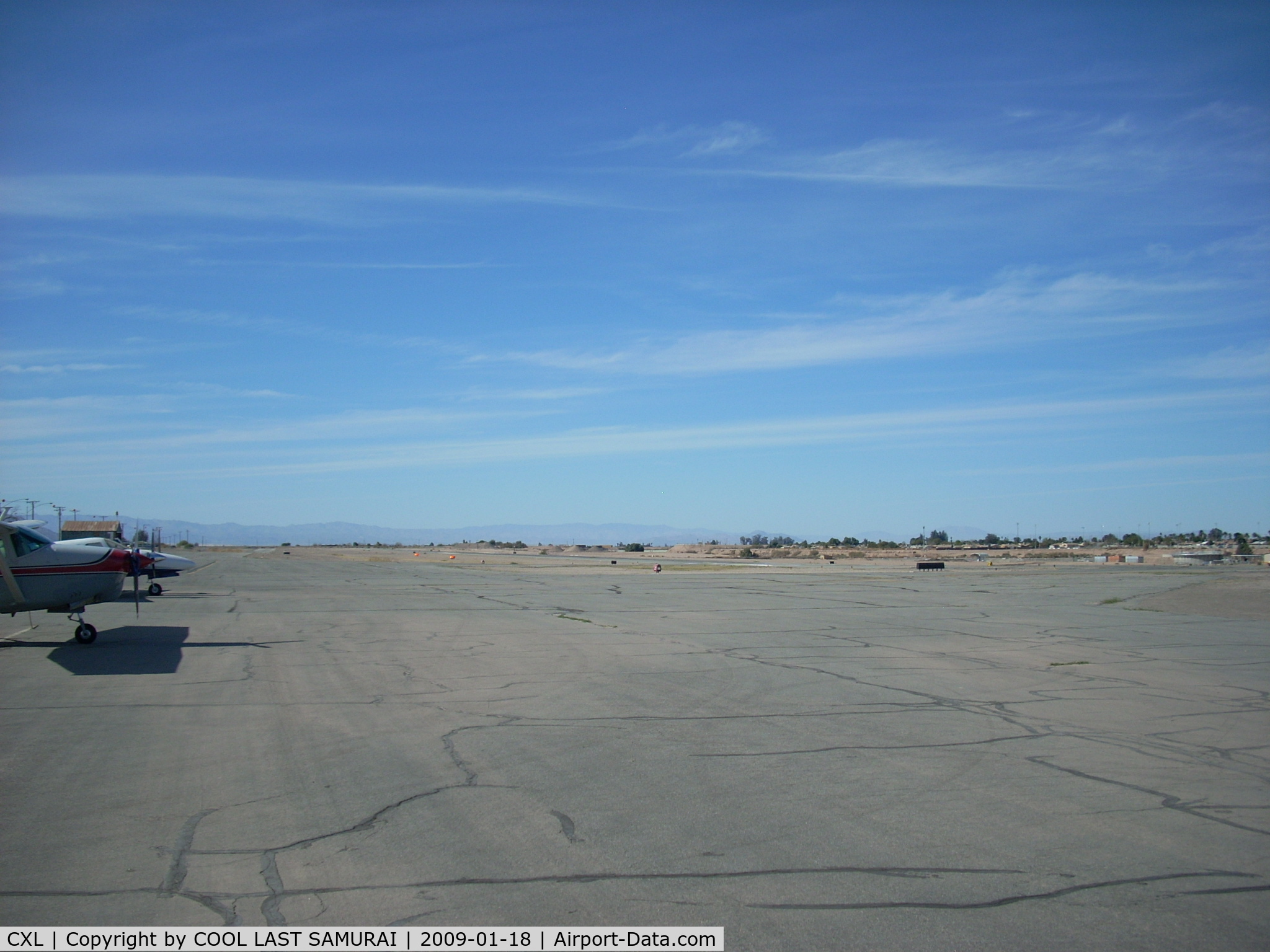 Calexico International Airport (CXL) - Rwy26, a view from transient parking