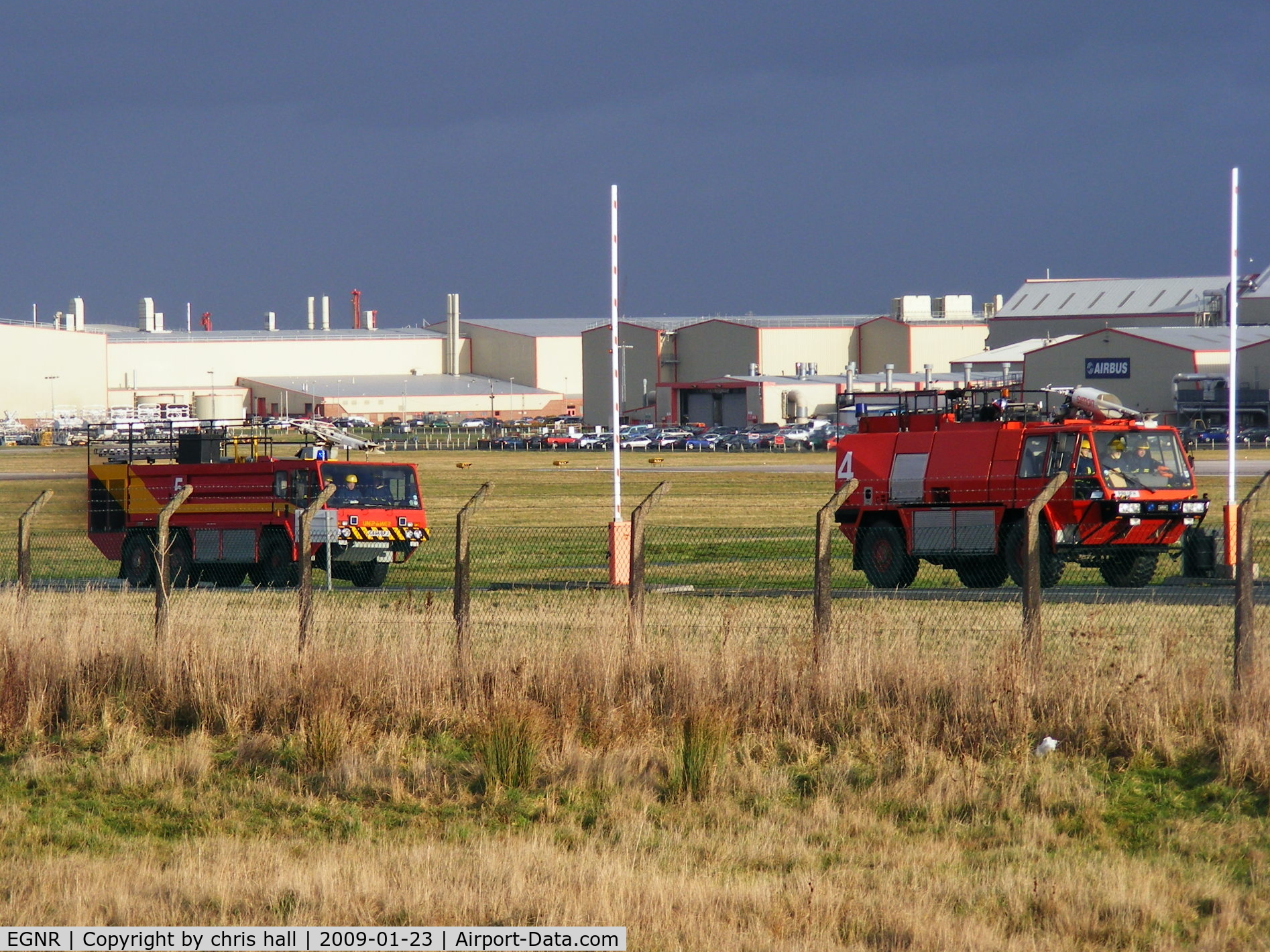 Hawarden Airport, Chester, England United Kingdom (EGNR) - Hawarden fire truck's