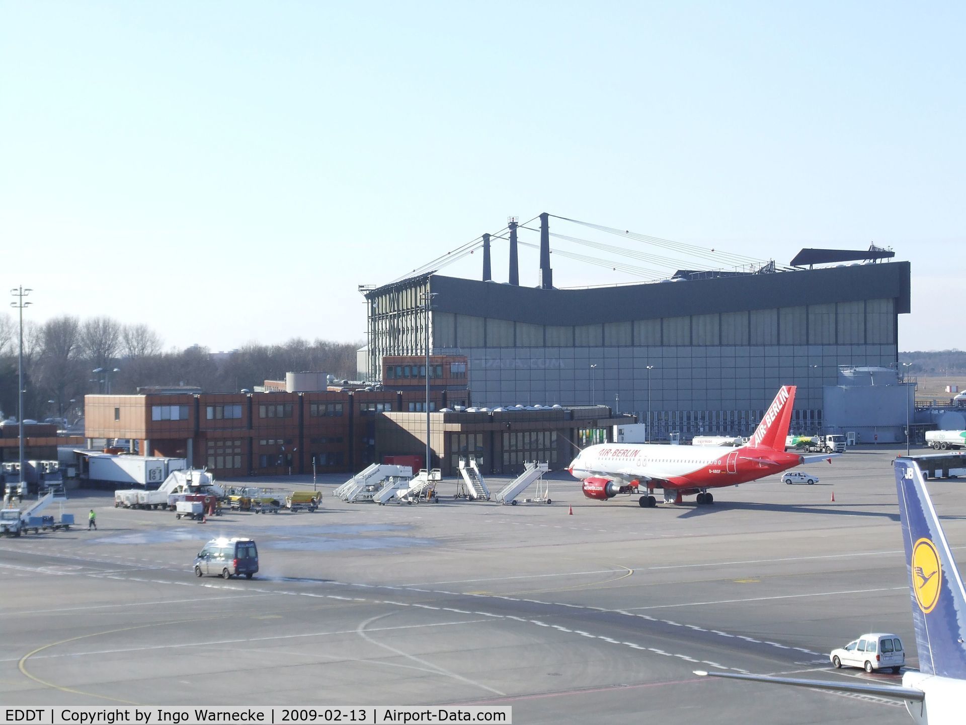 Tegel International Airport (closing in 2011), Berlin Germany (EDDT) - Berlin Tegel, Lufthansa maintenance hangar west of the terminal