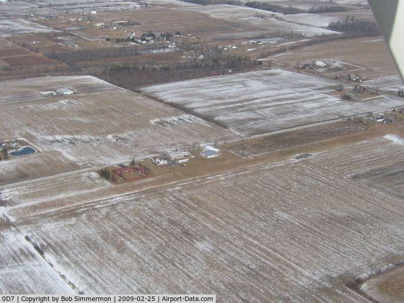 Ada Airport (0D7) - Looking NE from 2000 agl