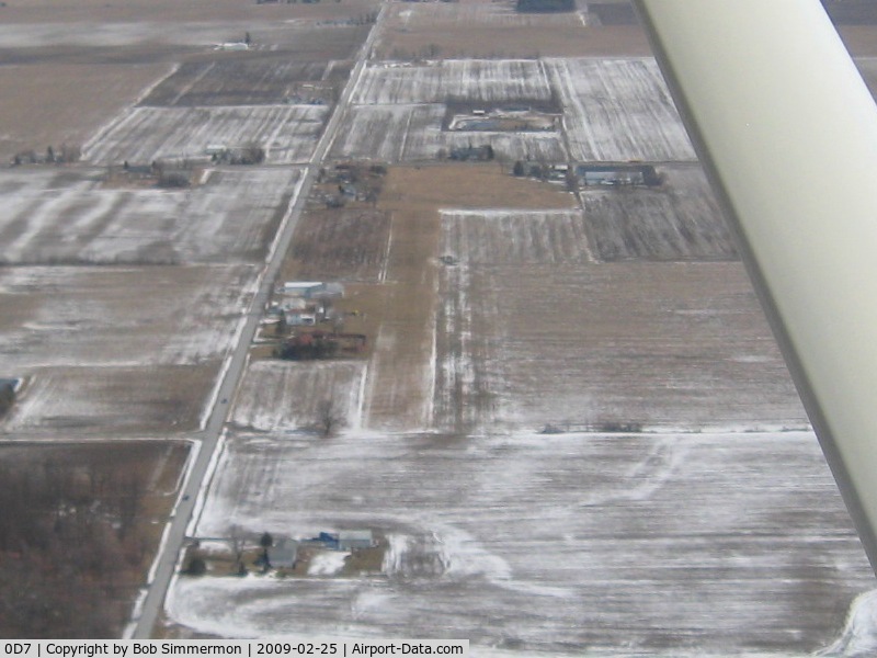 Ada Airport (0D7) - Looking NE from 2000' agl