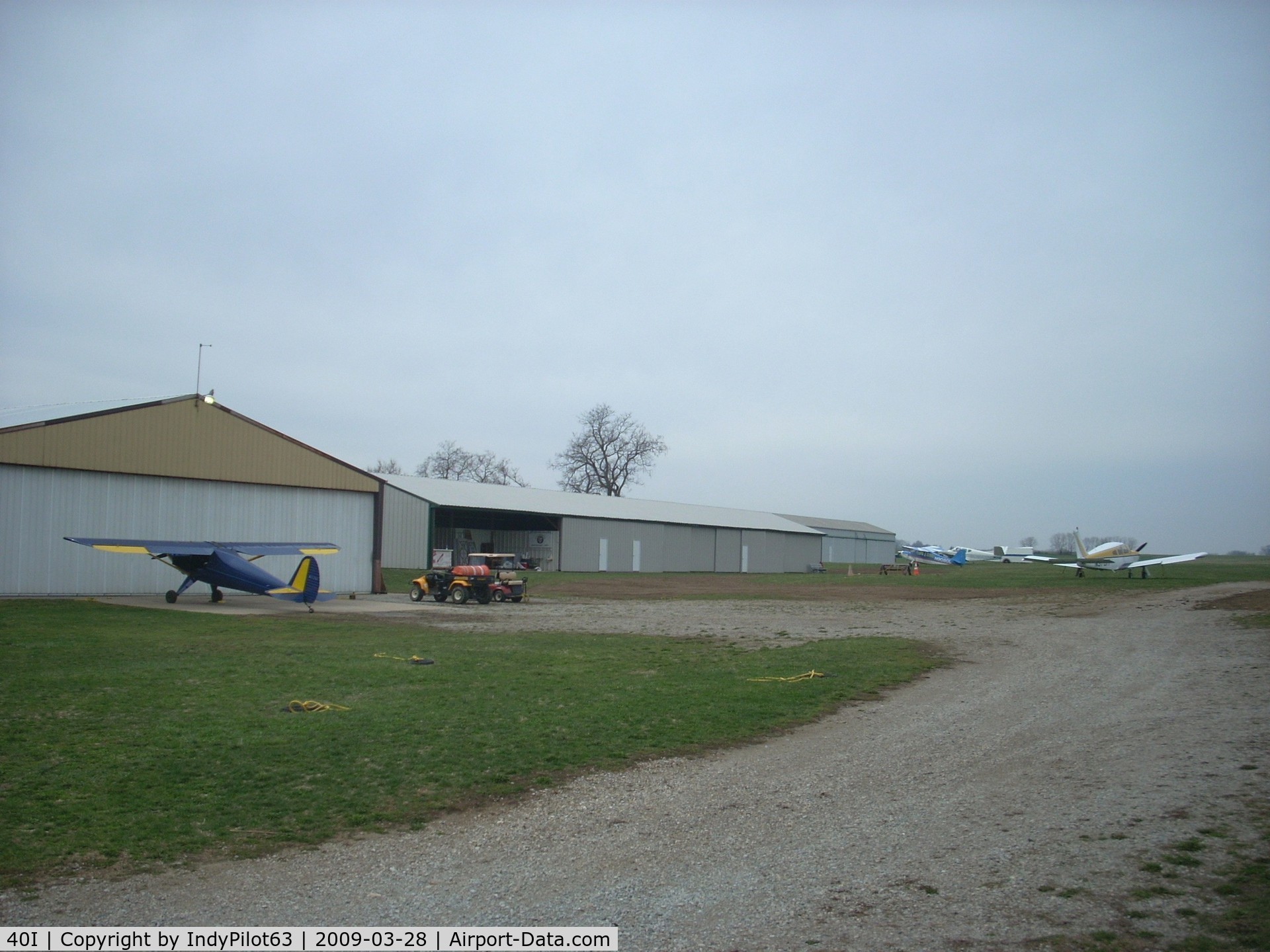 Red Stewart Airfield Airport (40I) - Hangars