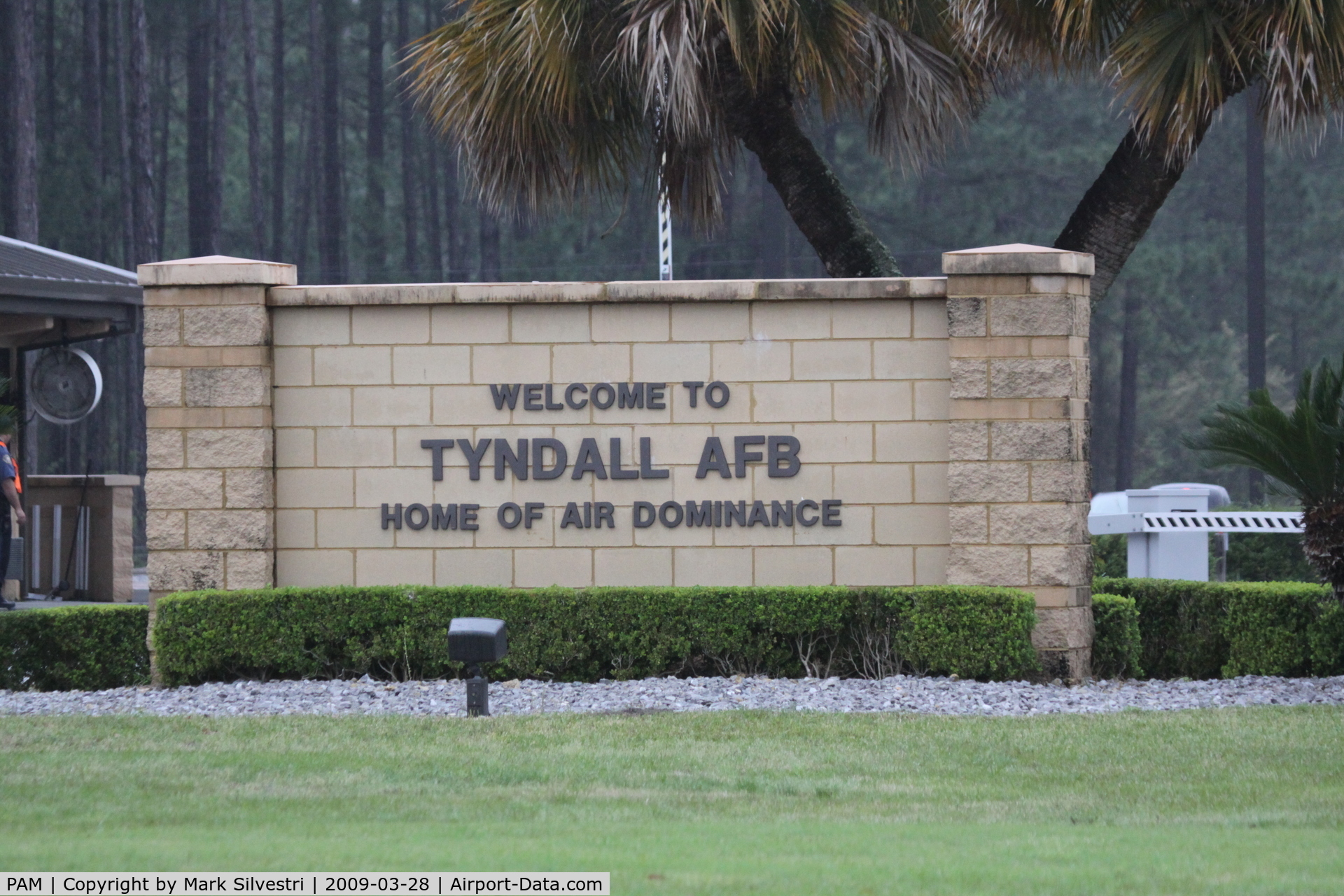 Tyndall Afb Airport (PAM) - Entrance to Tyndall AFB