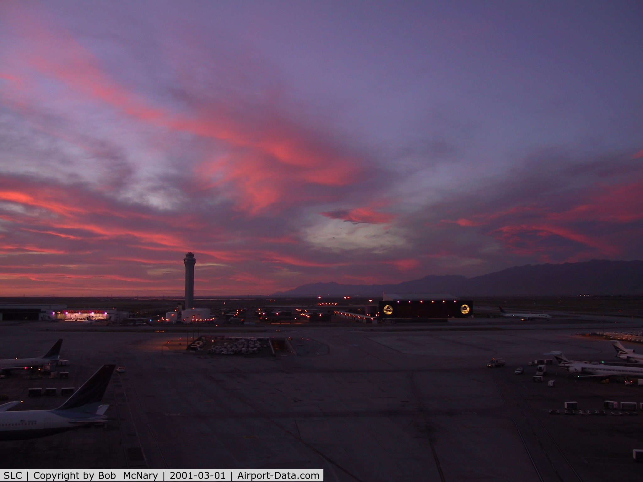 Salt Lake City International Airport (SLC) - FAA Tower taken from the Delta Ramp Tower