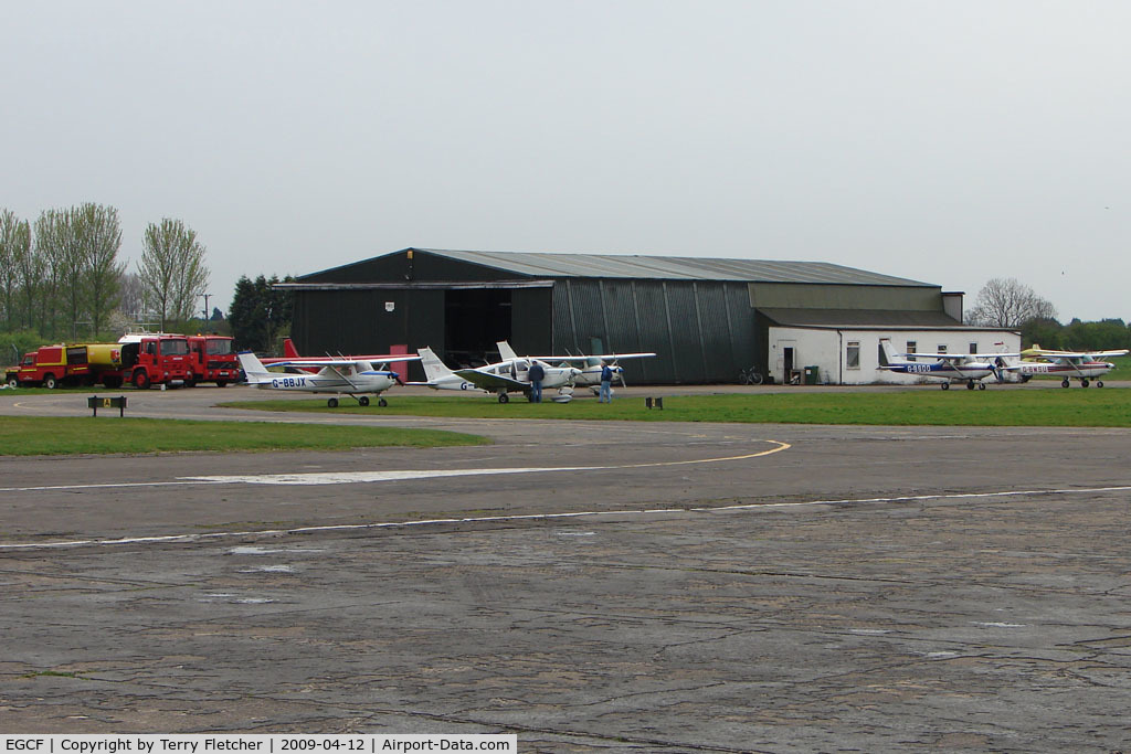 Sandtoft Airfield Airport, Scunthorpe, England United Kingdom (EGCF) - Main Hangar at Sandtoft