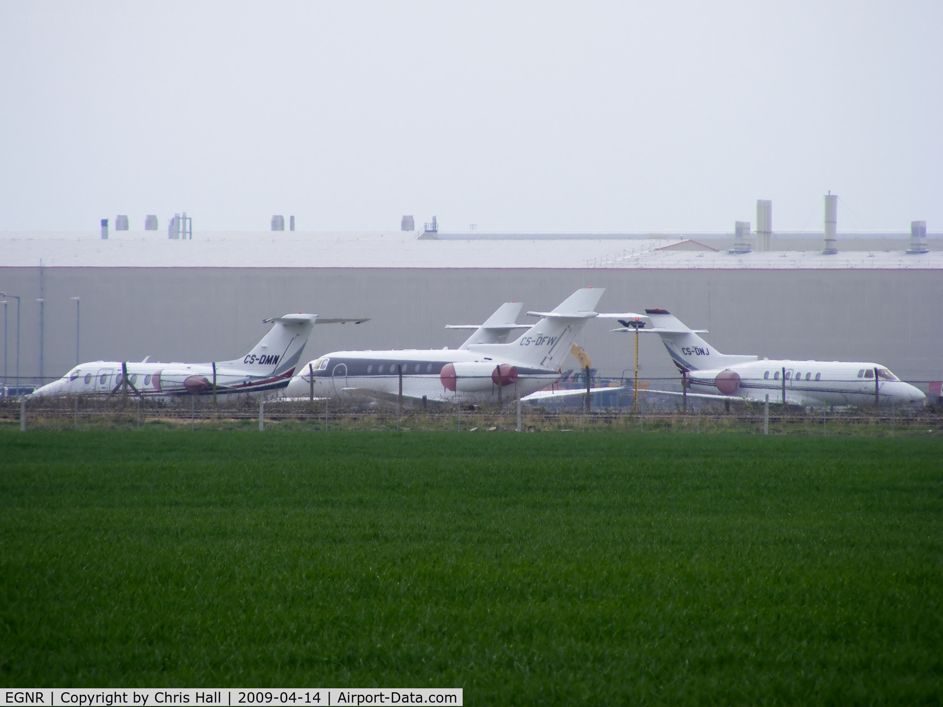 Hawarden Airport, Chester, England United Kingdom (EGNR) - from left to right; CS-DMN, CS-DFW, CS-DNJ