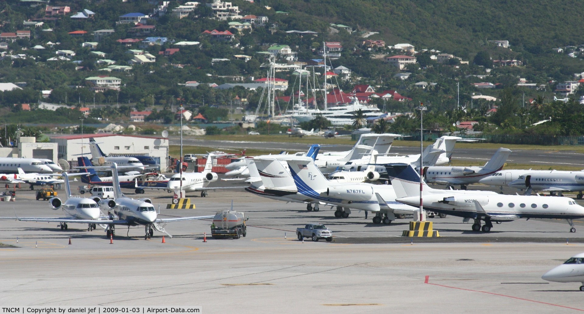 Princess Juliana International Airport, Philipsburg, Sint Maarten Netherlands Antilles (TNCM) - busy day at tncm