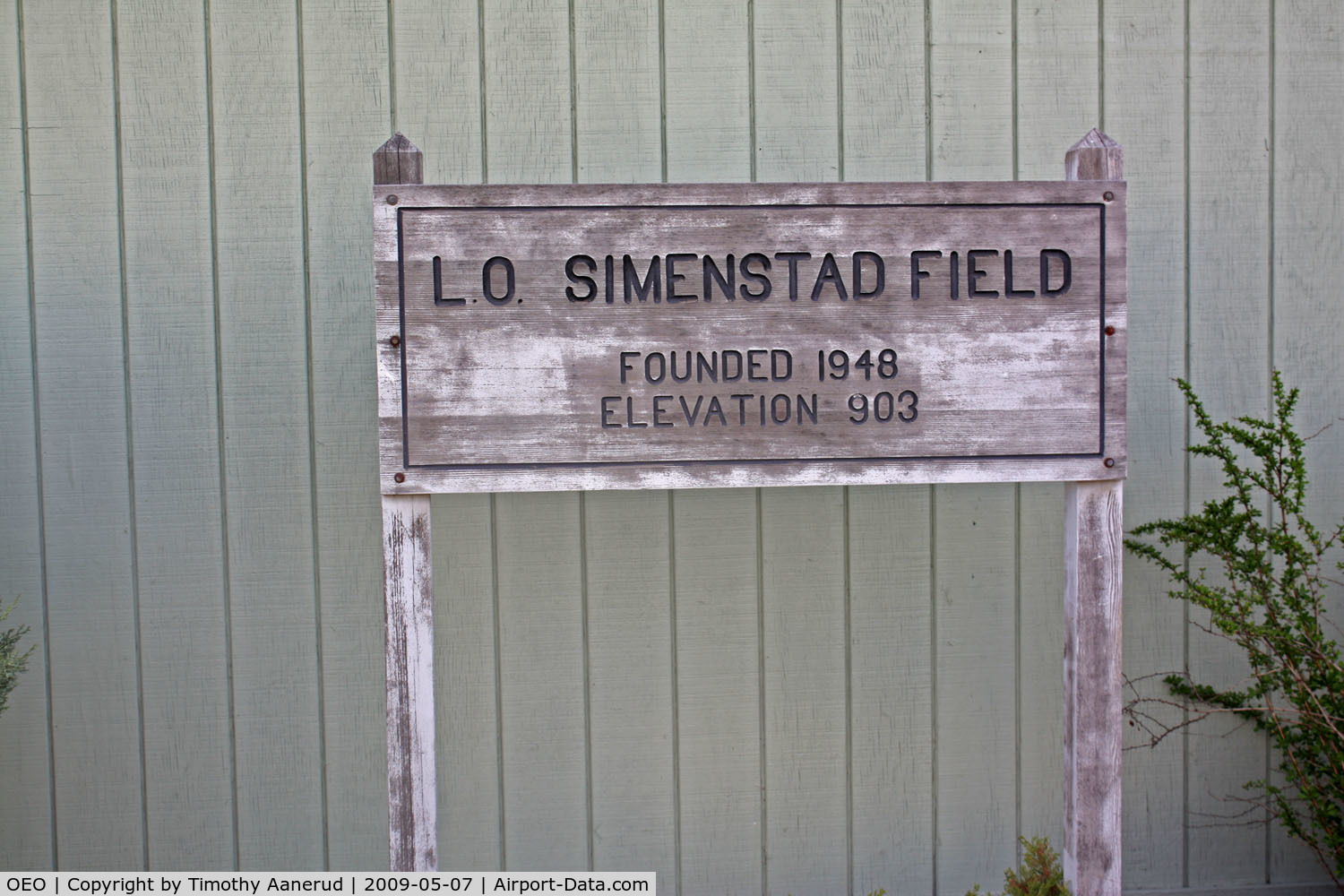 L O Simenstad Municipal Airport (OEO) - Founded in 1948