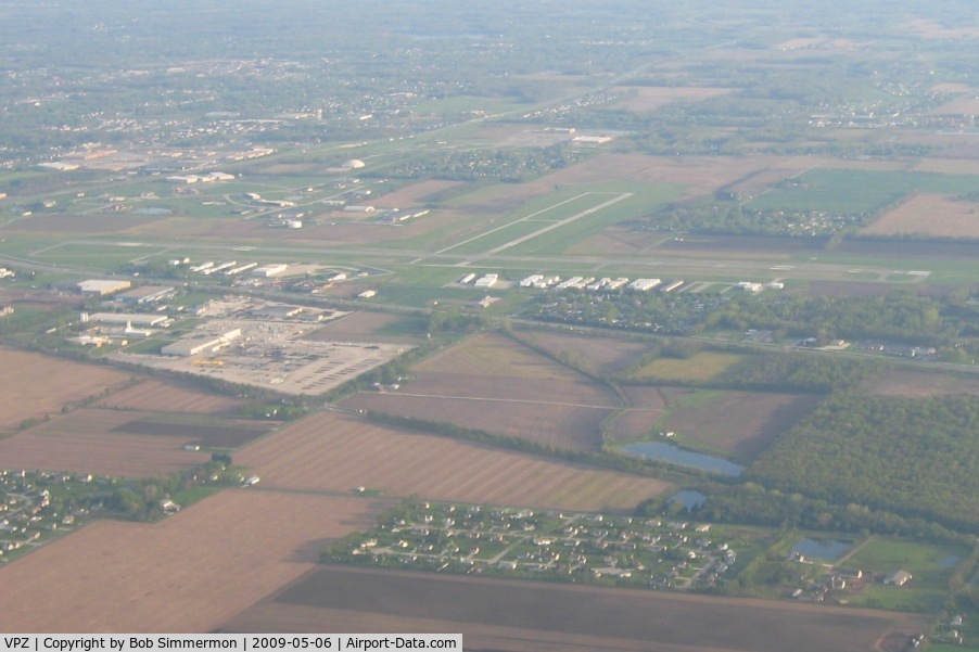 Porter County Regional Airport (VPZ) - Looking NW from 2500'