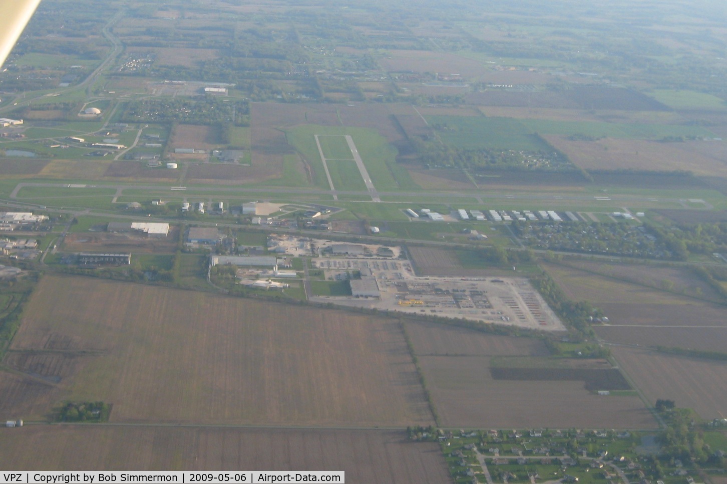 Porter County Regional Airport (VPZ) - Looking north from 2500'