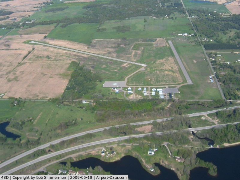 Clare Municipal Airport (48D) - View from 4500'