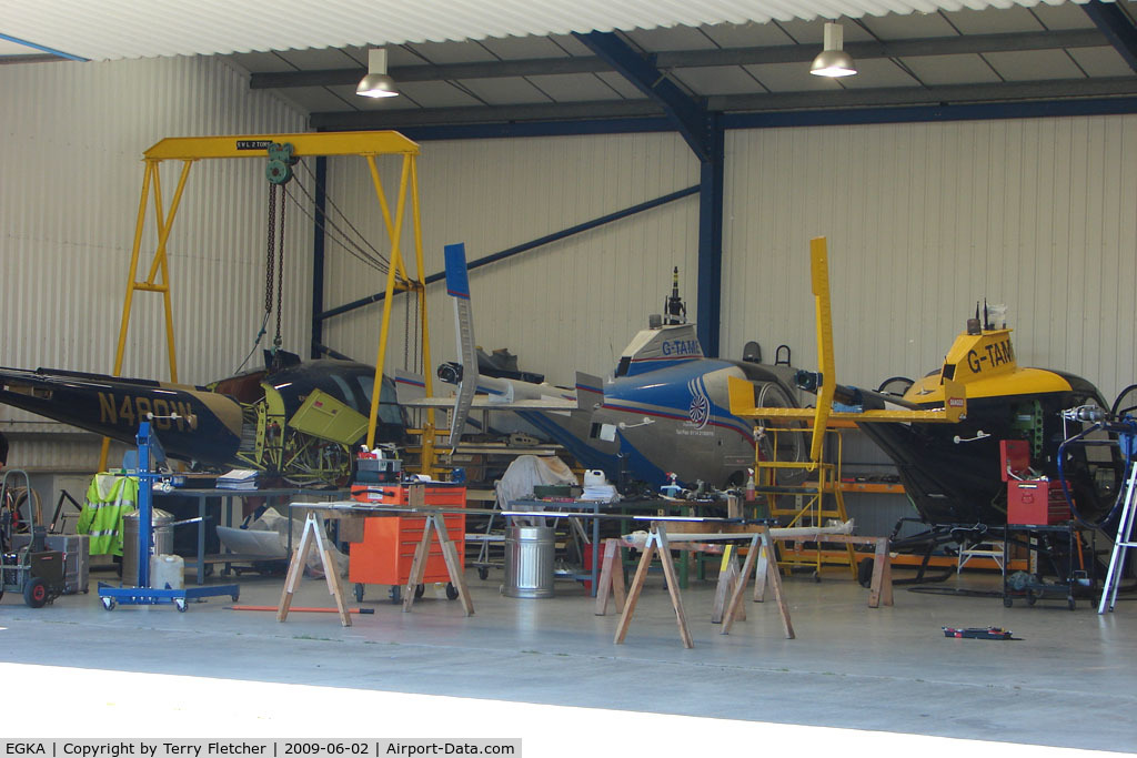 Shoreham Airport, Shoreham United Kingdom (EGKA) - Fast Helicopters Ltd have a Maintenance facility at Shoreham