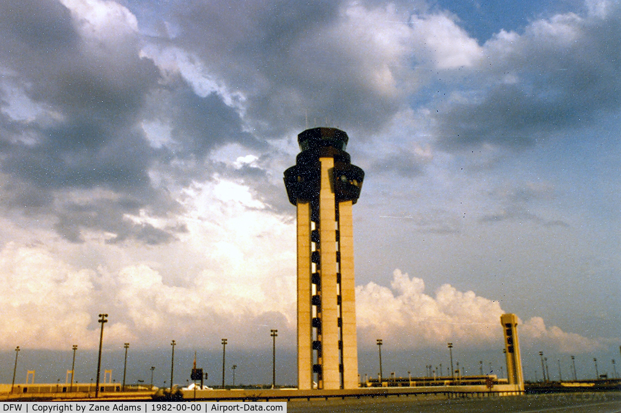 Dallas/fort Worth International Airport (DFW) - New West control tower....1982
