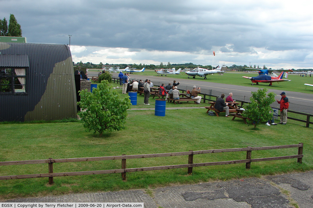 North Weald Airfield Airport, North Weald, England United Kingdom (EGSX) - Pilots and enthusiasts alike enjoy the Air Britain Fly-in at North Weald