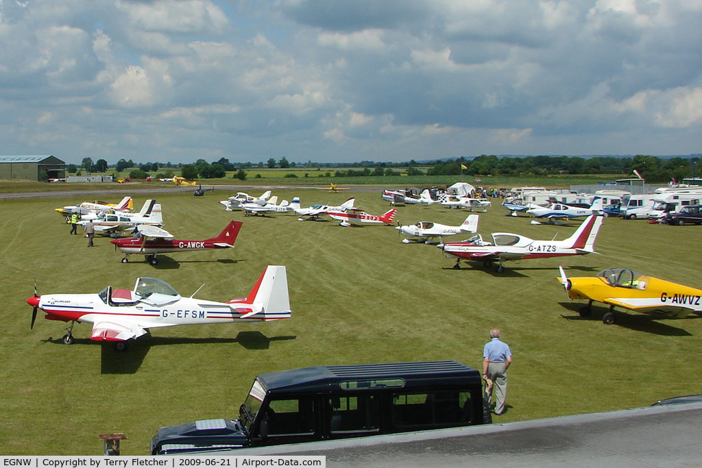 Wickenby Aerodrome Airport, Lincoln, England United Kingdom (EGNW) - View from the Control Tower at Wickenby on 2009 Wings and Wheel Show