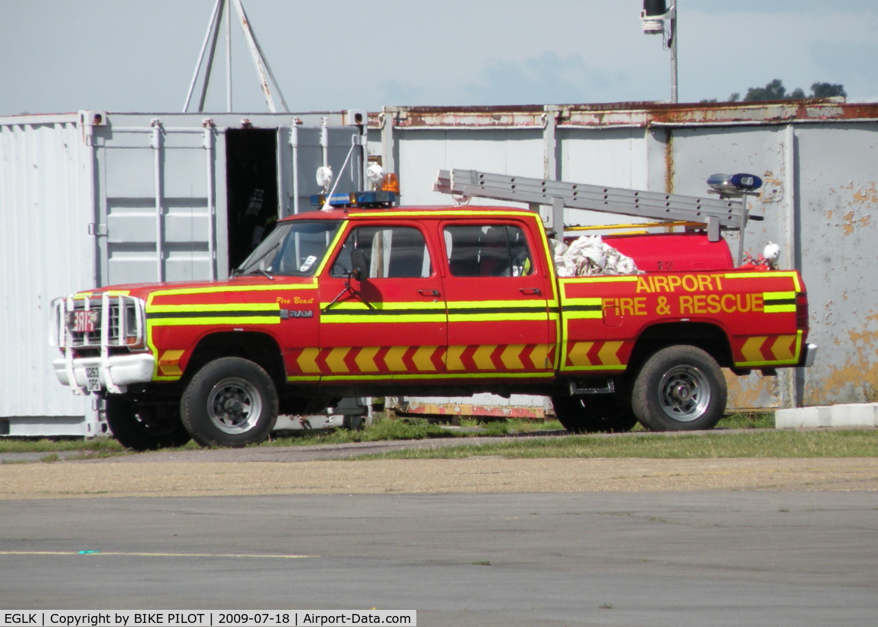 Blackbushe Airport, Camberley, England United Kingdom (EGLK) - AIRPORT FIRE TRUCK (Fire Beast)