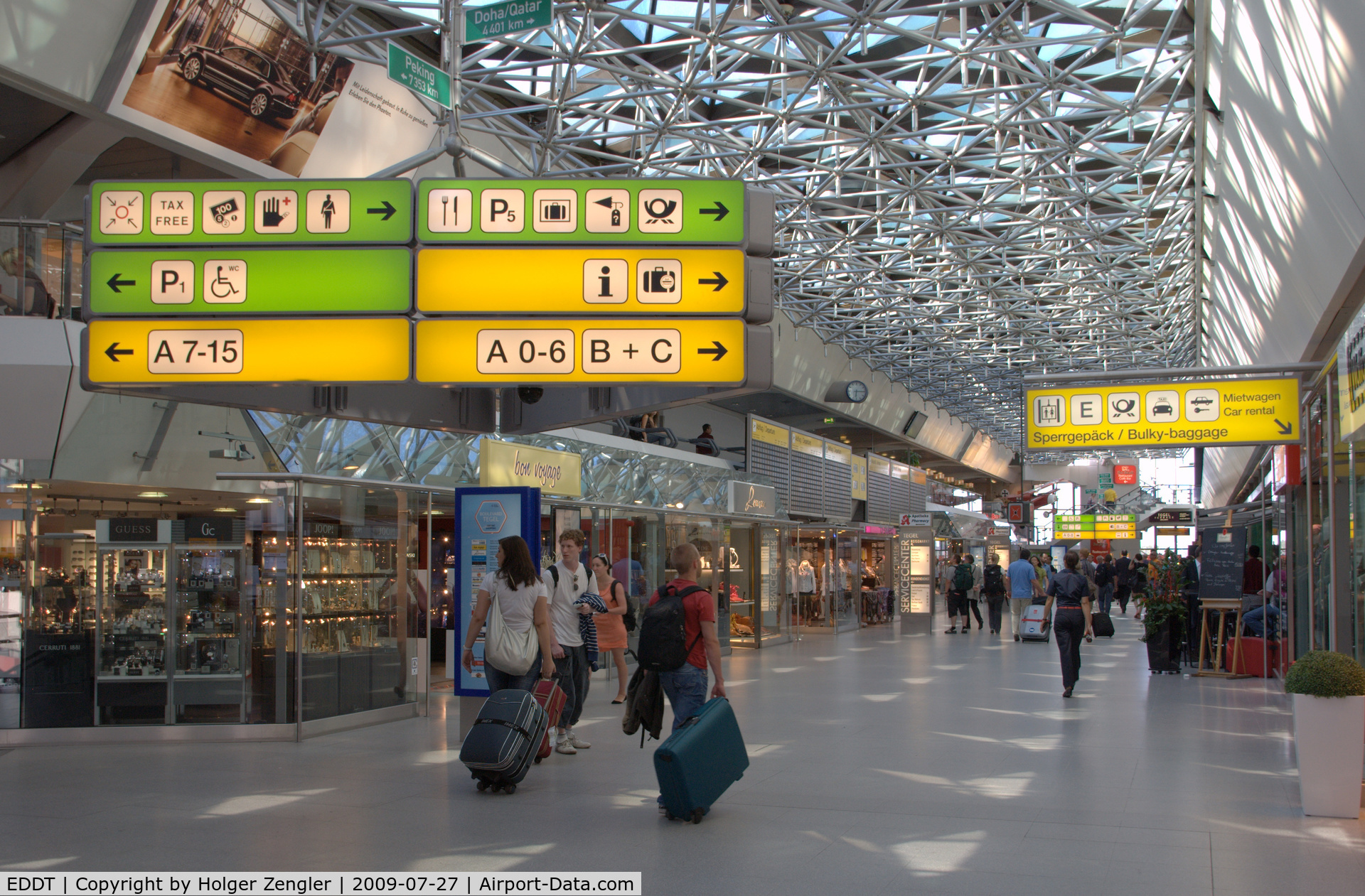 Tegel International Airport (closing in 2011), Berlin Germany (EDDT) - View inside of Terminal A