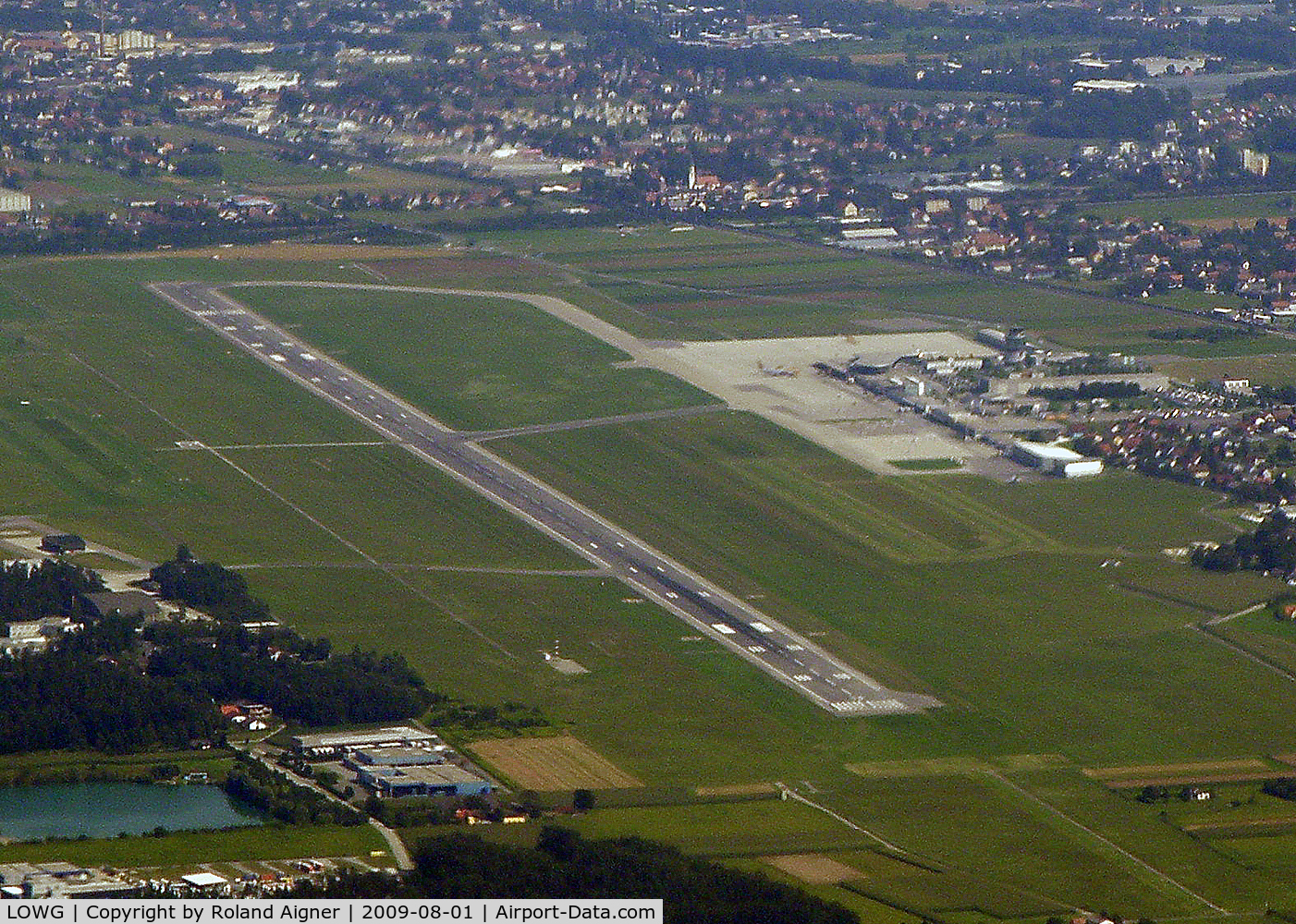 Graz Airport, Graz Austria (LOWG) - Some minutes after departure to Frankfurt