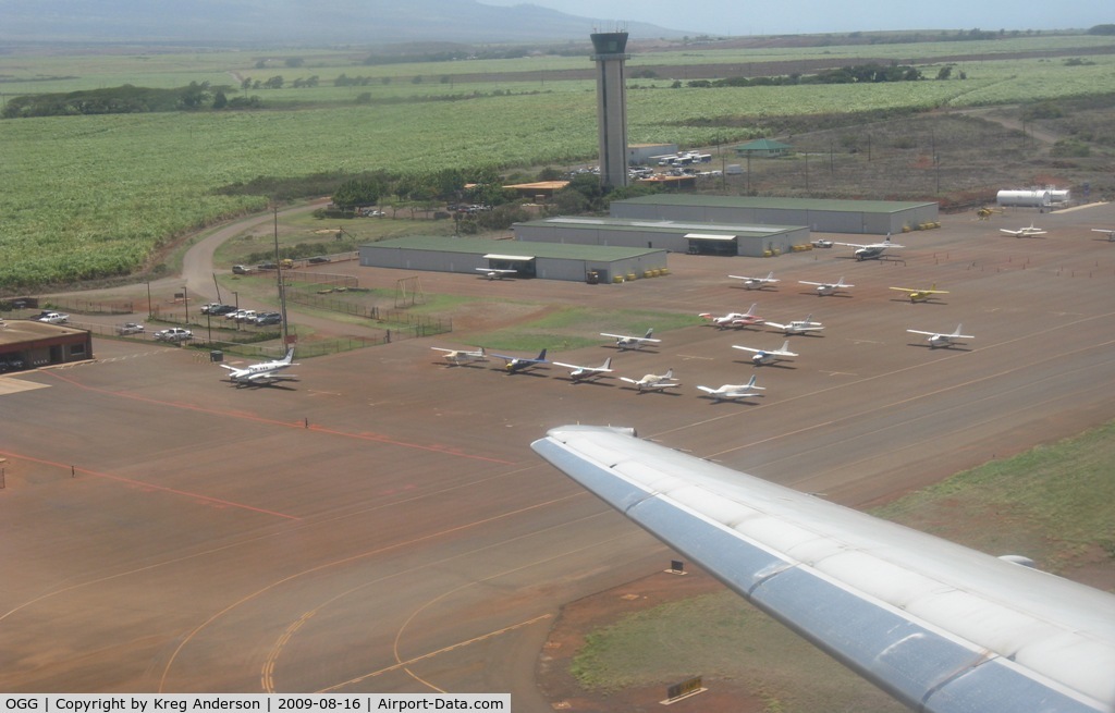 Kahului Airport (OGG) - The General Aviation parking area at OGG