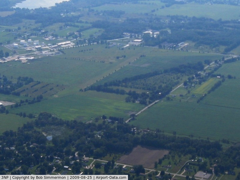 Napoleon Airport (3NP) - Looking west from 3500'