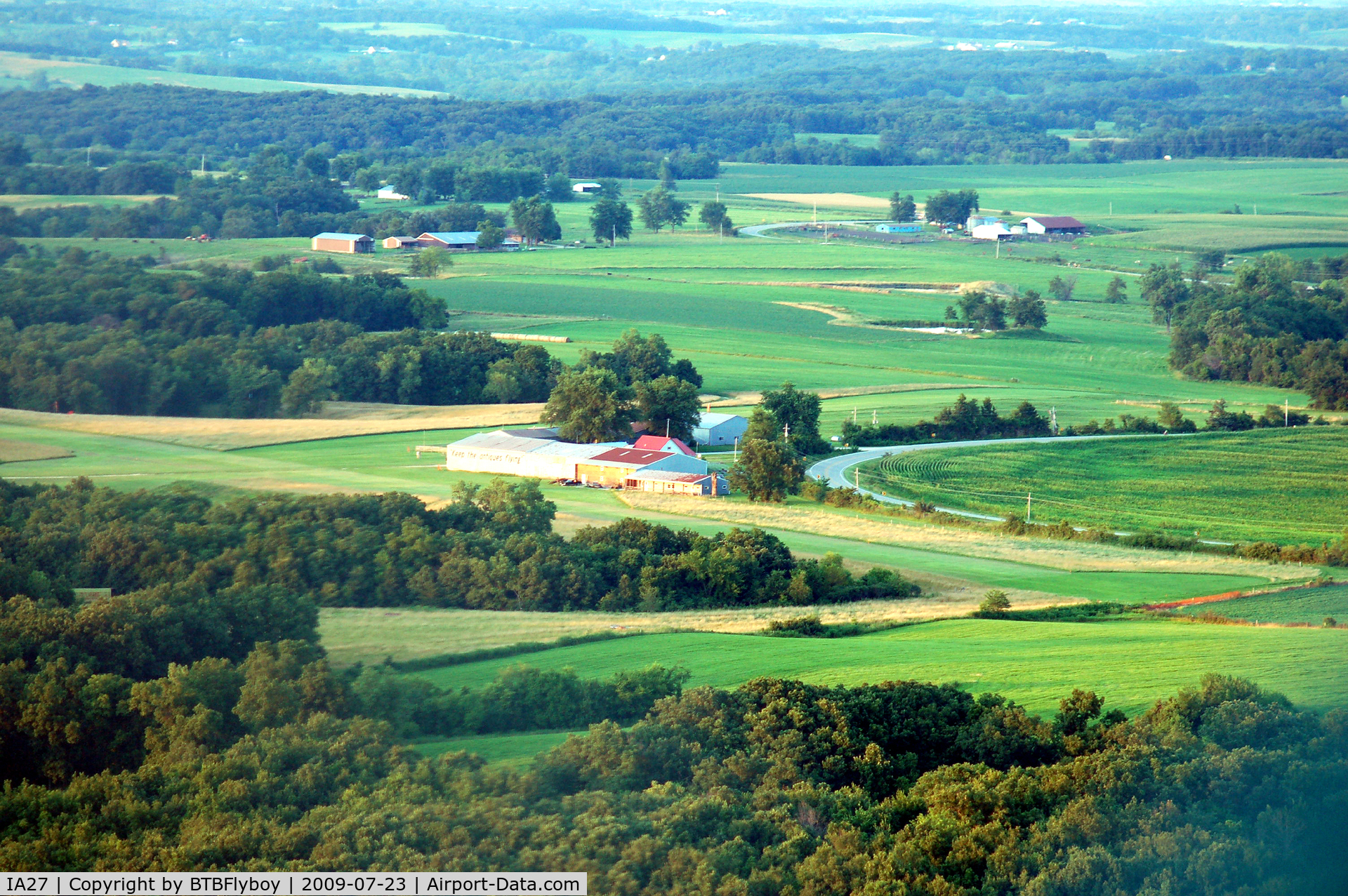 Antique Airfield Airport (IA27) - Looking NE