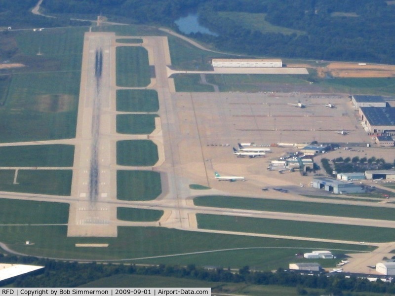 Chicago/rockford International Airport (RFD) - Looking down RWY 25
