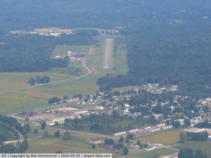 Mason County Airport (3I2) - Looking down RWY 7