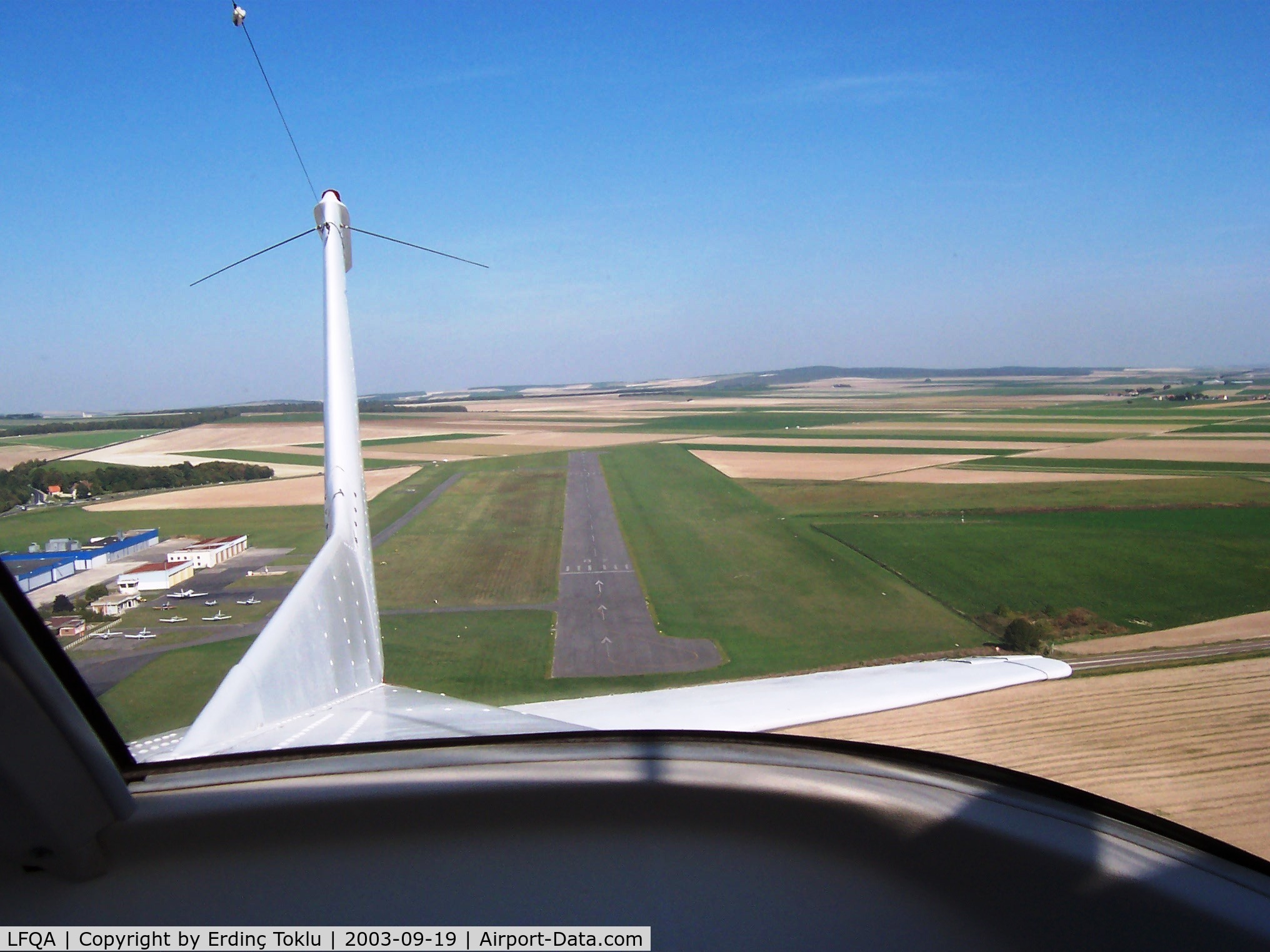 Reims Prunay Airport, Reims France (LFQA) - Taking off from Rwy 25 at Reims-Prunay