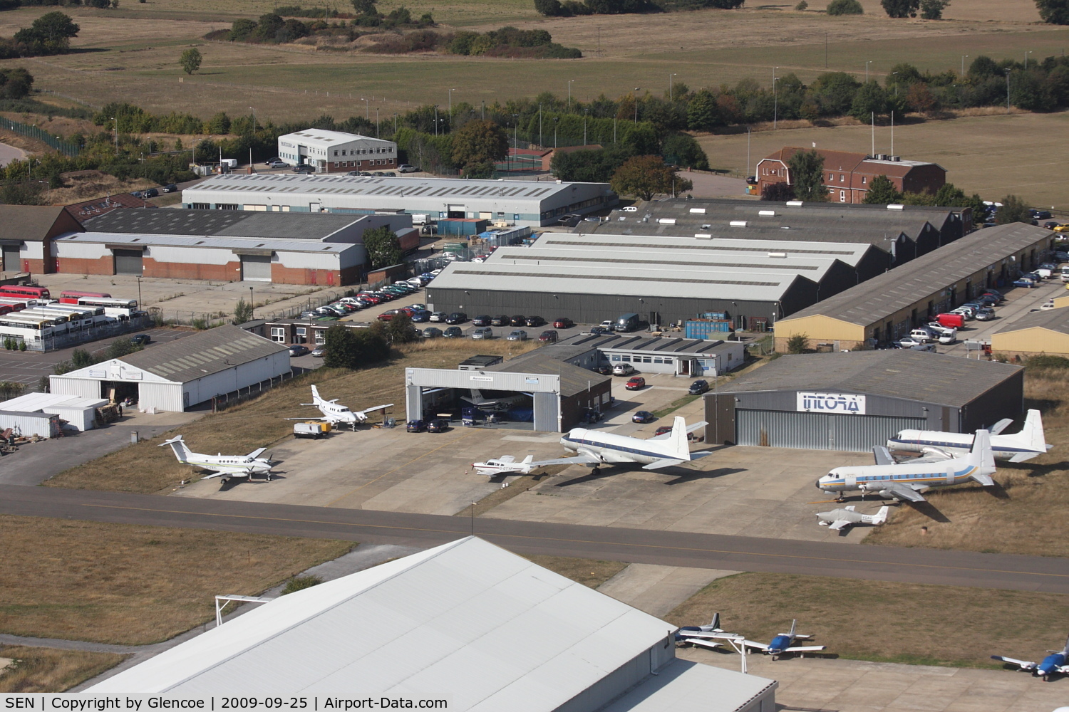 London Southend Airport, Southend-on-Sea, England United Kingdom (SEN) - Some Aircraft Stored