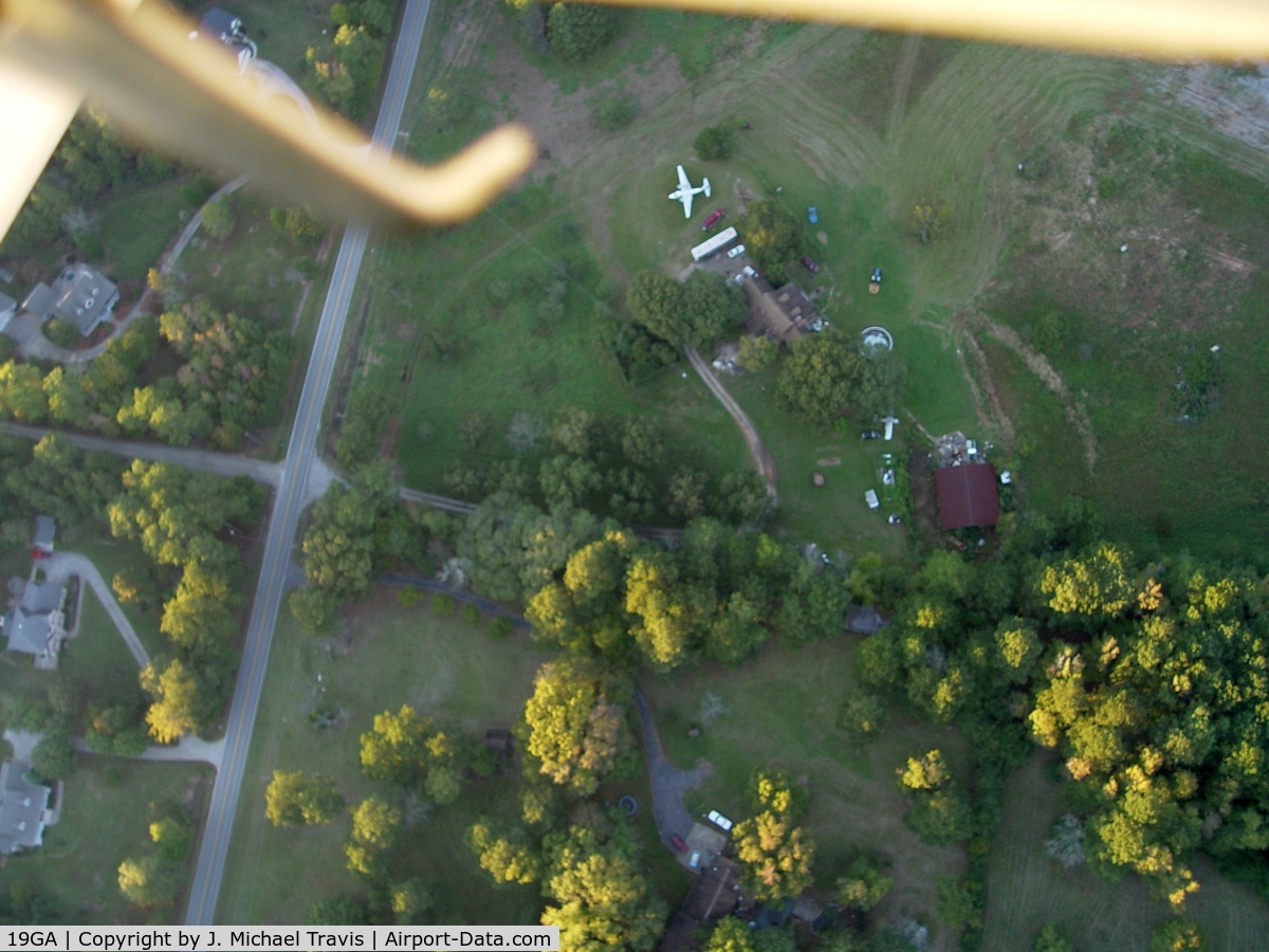 Willow Pond Aviation Inc Airport (19GA) - Flying over Willow Pond.