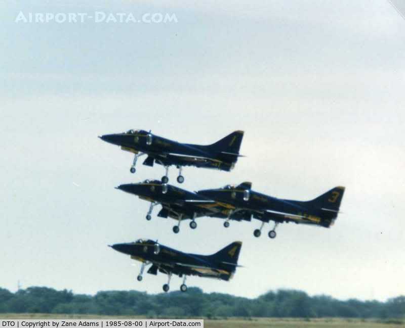 Denton Municipal Airport (DTO) - Blue Angels at the Denton Airshow 1985