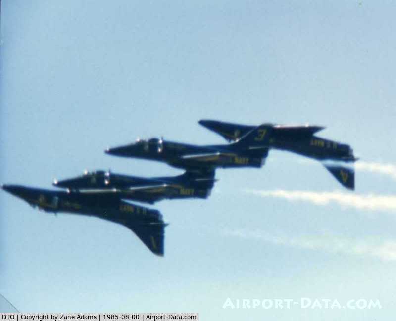 Denton Municipal Airport (DTO) - Blue Angels at the Denton Airshow 1985