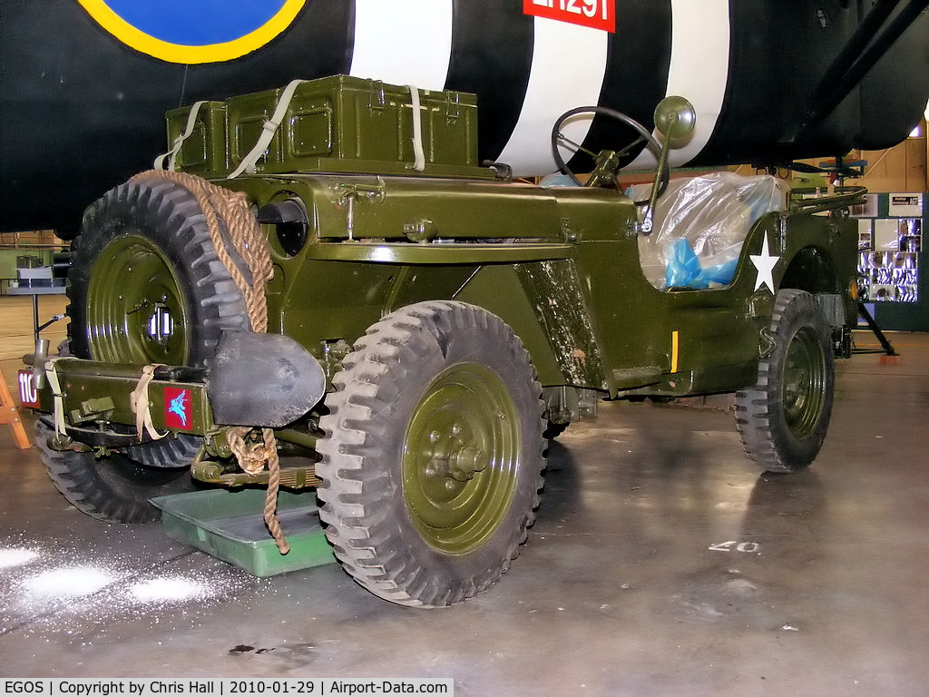 RAF Shawbury Airport, Shawbury, England United Kingdom (EGOS) - WWII Jeep preserved by the Assault Glider Trust