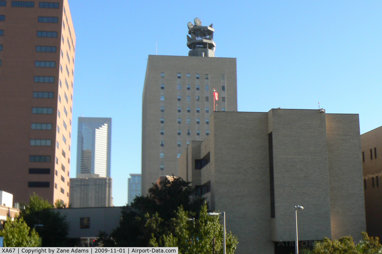 St. Joseph Medical Center Heliport (XA67) - Christus St Joseph Hospital Heliport - Houston, TX (as seen from I-45 northbound) 
