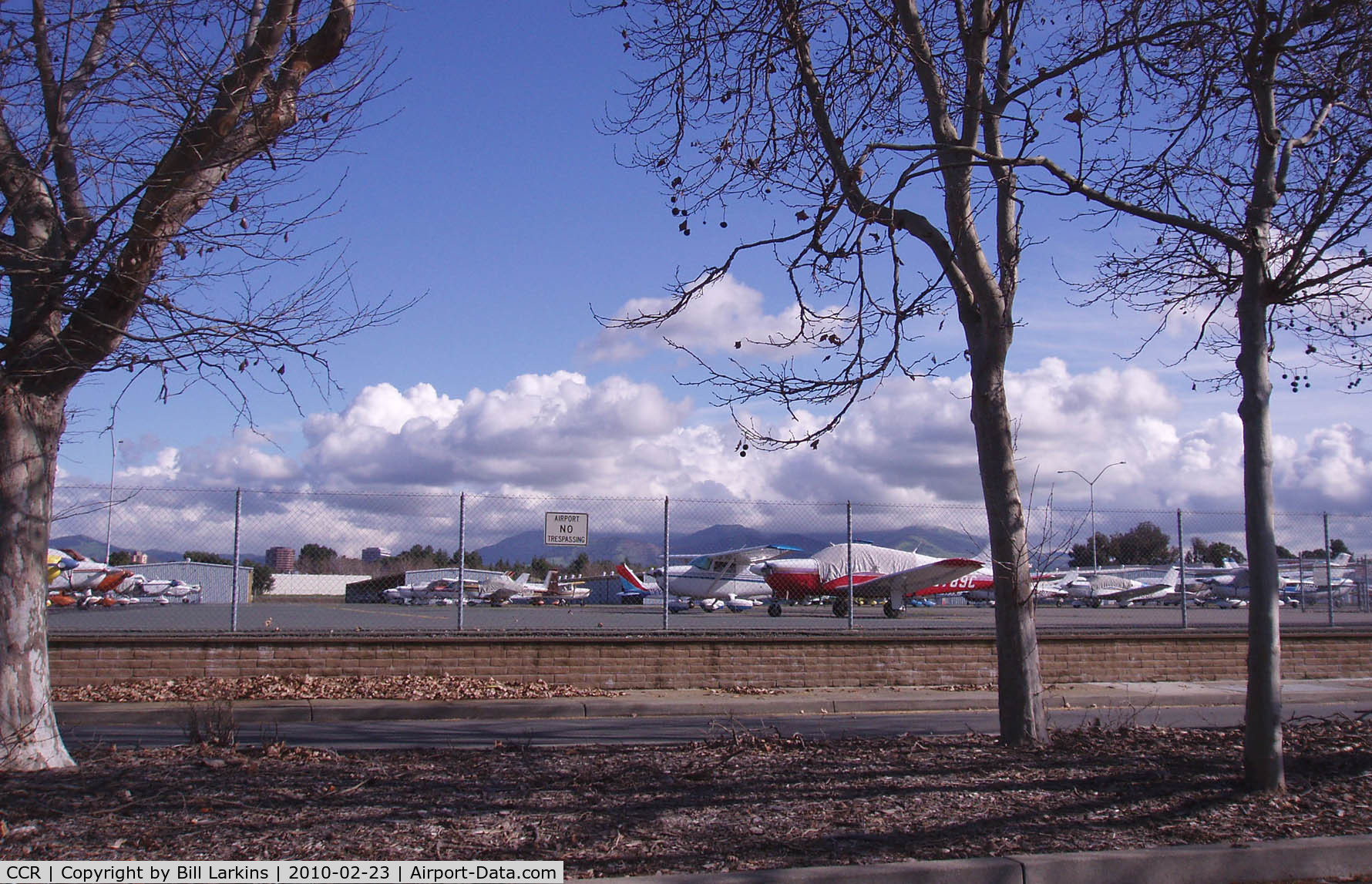 Buchanan Field Airport (CCR) - Part of the East ramp with Mt Diablo in the background.