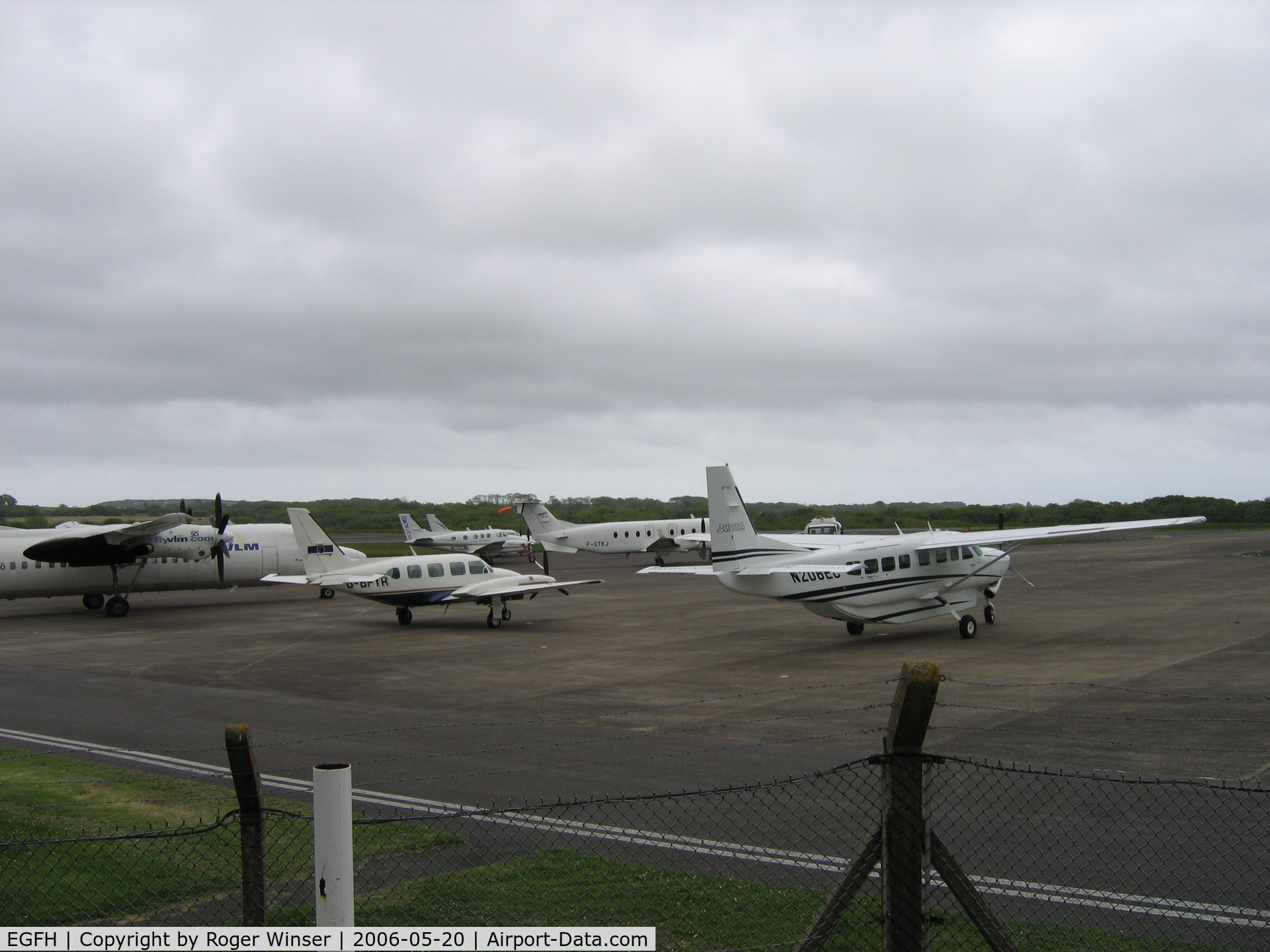 Swansea Airport, Swansea, Wales United Kingdom (EGFH) - Busy day at Swansea Airport