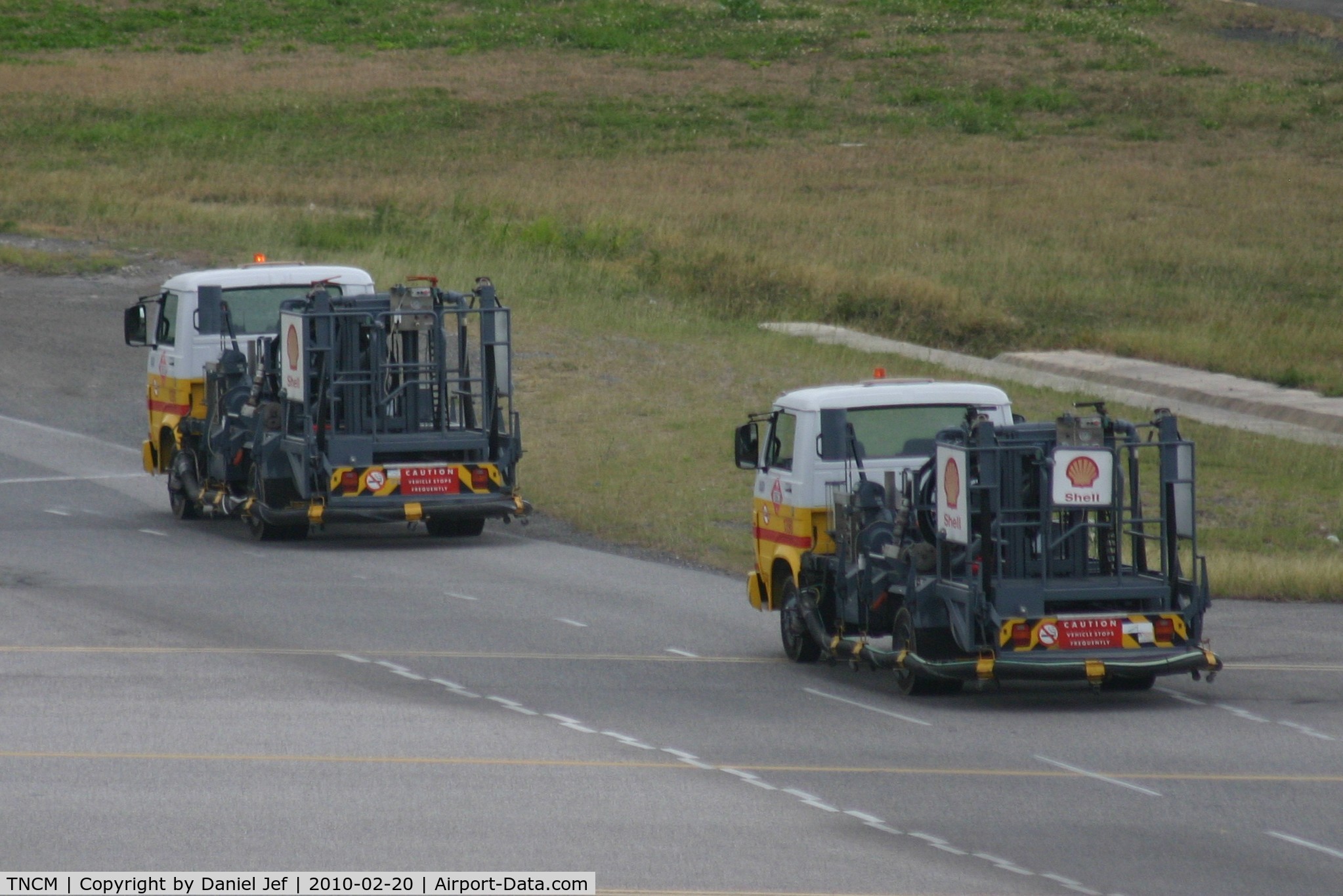 Princess Juliana International Airport, Philipsburg, Sint Maarten Netherlands Antilles (TNCM) - the fuel trucks at TNCM