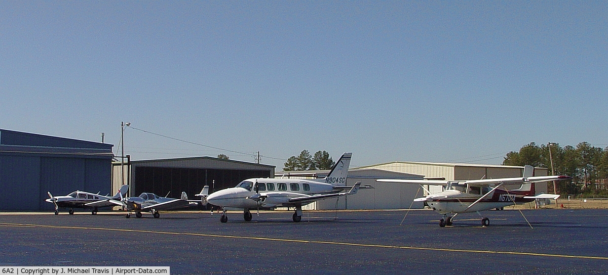 Griffin-spalding County Airport (6A2) - West ramp at 6A2 next to Don's Dream Machines