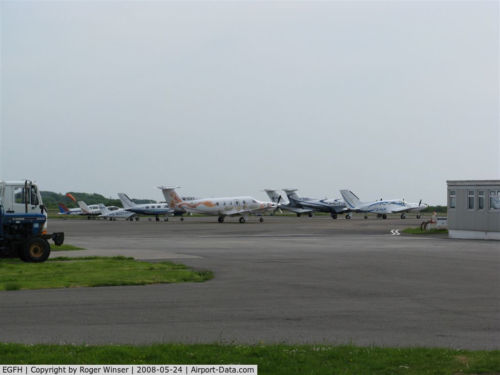 Swansea Airport, Swansea, Wales United Kingdom (EGFH) - Another busy day at the airport